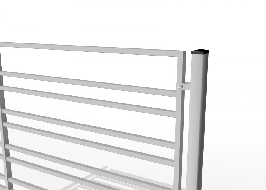 Metal Fence Posts for Palisade System Panels